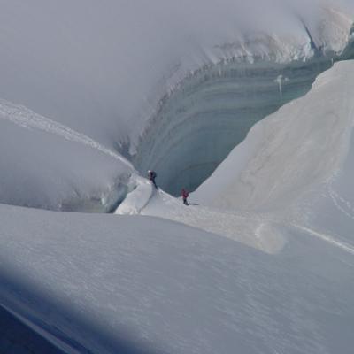 Crevasses sur l'Allalin
