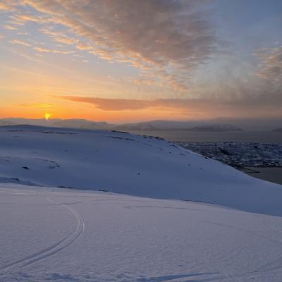 Trek en Norvège, alpes Lyngen, Storgalten