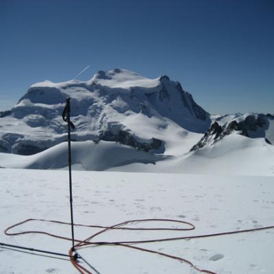 Vue sur le Grand Combin depuis le Petit Combin