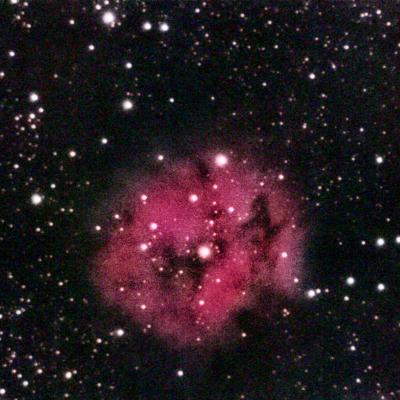 Nébuleuse du Cocon, 18 poses de 60 secondes