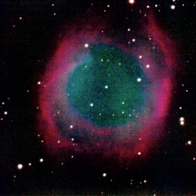 Nébuleuse de l'Hélice, 50 poses de 60 secondes