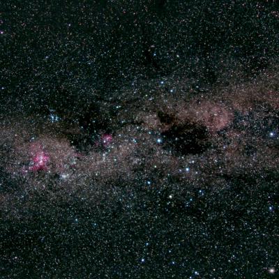 Voie lactée , sac de charbon, 12 poses de 36 secondes